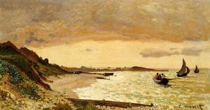 Claude Monet - The Coast At Sainte Adresse