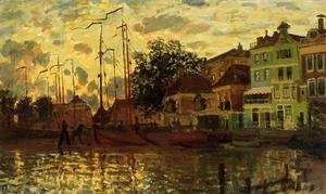 Claude Monet - The Dike At Zaandam  Evening