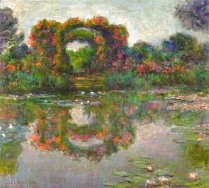 Claude Monet - The Flowered Arches At Giverny