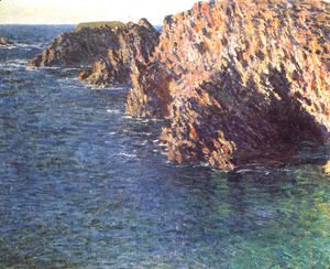 Claude Monet - The Grotto Of Port Domois