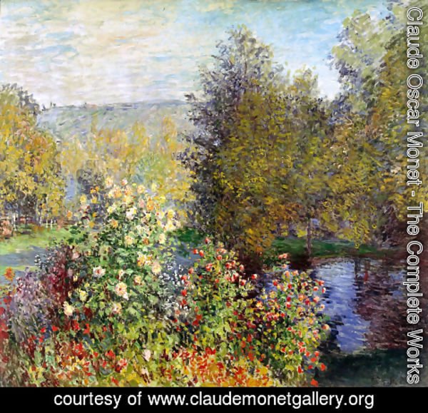 Claude Monet - The Hoschedes Garden At Montgeron