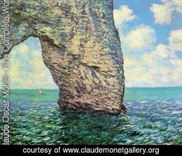 Claude Monet - The Manneport At High Tide