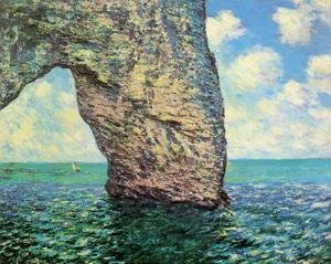 Claude Monet - The Manneport At High Tide