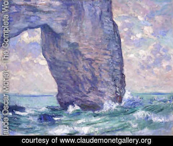 Claude Monet - The Manneport  Seen From Below