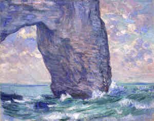 Claude Monet - The Manneport  Seen From Below