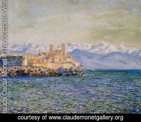 Claude Monet - The Old Fort At Antibes Aka The Fort Of Antibes
