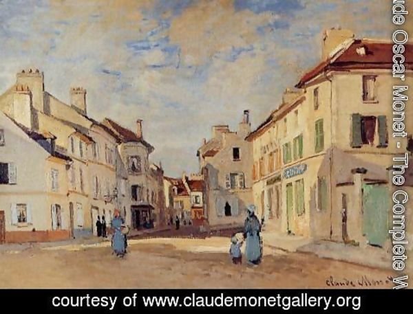 Claude Monet - The Old Rue De La Chaussee  Argenteuil