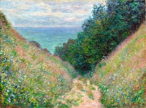 Claude Monet - The Path At La Cavee  Pourville