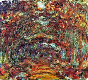 Claude Monet - The Path Under The Rose Arches  Giverny
