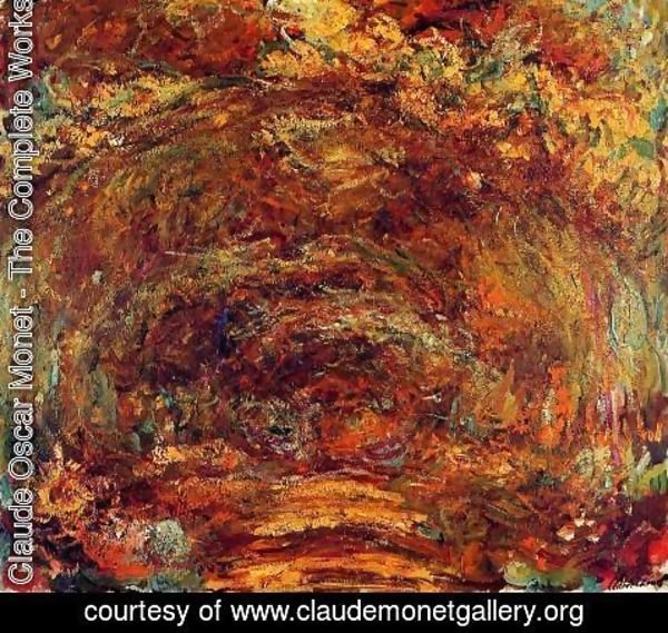 Claude Monet - The Path Under The Rose Trellises