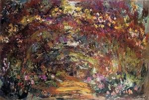 Claude Monet - The Path Under The Rose Trellises  Giverny
