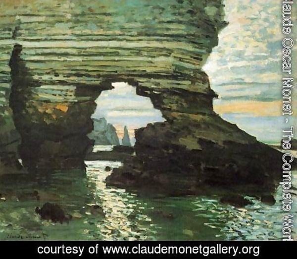 Claude Monet - The Porte D Amont  Etretat