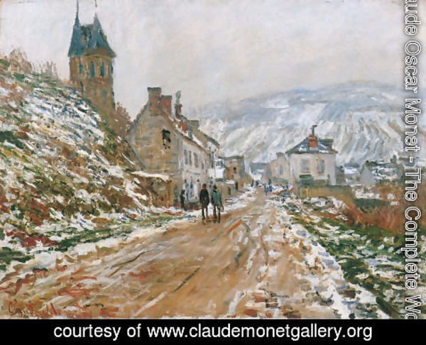 Claude Monet - The Road In Vetheuil In Winter