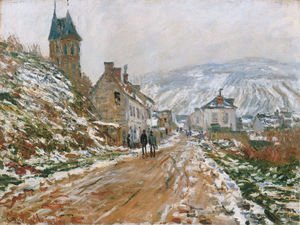 Claude Monet - The Road In Vetheuil In Winter