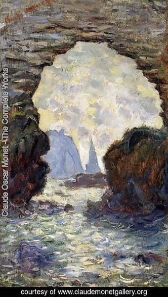 Claude Monet - The Rock Needle Seen Through The Porte D Aumont
