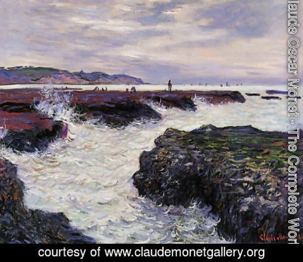 Claude Monet - The Rocks At Pourville  Low Tide