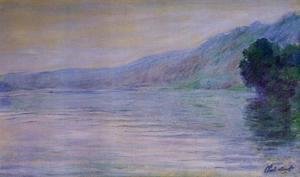 Claude Monet - The Seine At Port Villez  Blue Effect