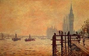 Claude Monet - The Thames Below Westminster