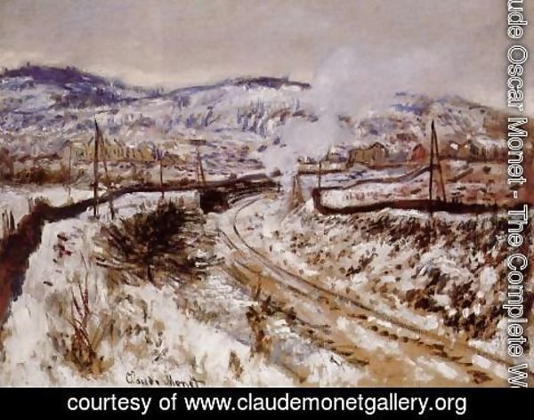 Claude Monet - Train In The Snow  Argenteuil