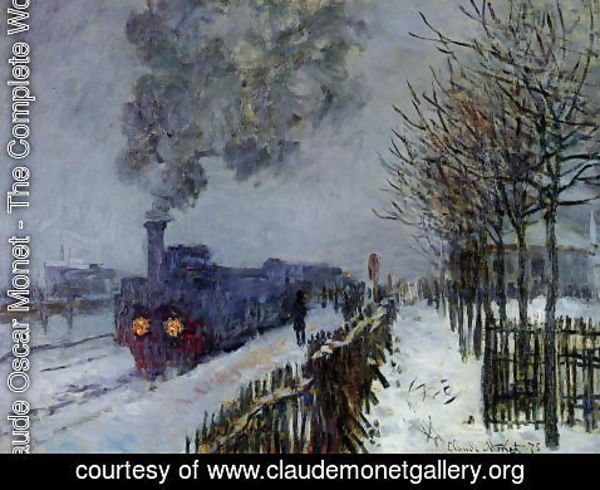 Claude Monet - Train In The Snow  The Locomotive