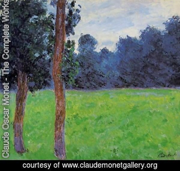 Claude Monet - Two Trees In A Meadow
