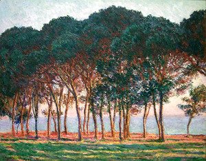 Claude Monet - Under The Pine Trees At The End Of The Day