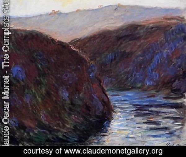 Claude Monet - Valley Of The Creuse  Afternoon Sunlight