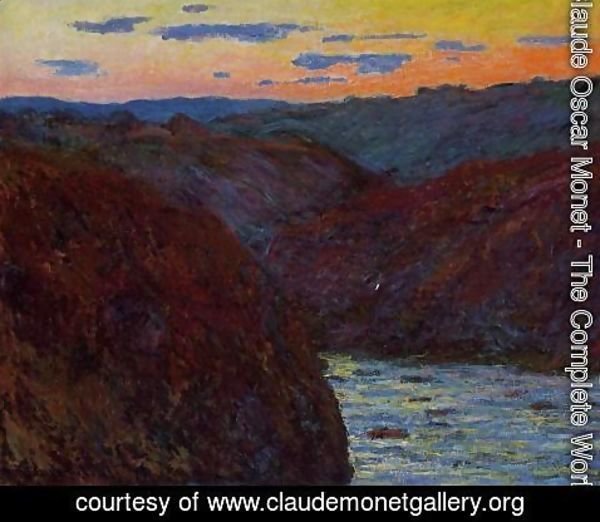 Claude Monet - Valley Of The Creuse  Sunset2