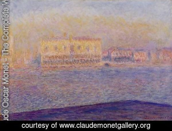 Claude Monet - Venice  The Doges Palace Seen From San Giorgio Maggiore
