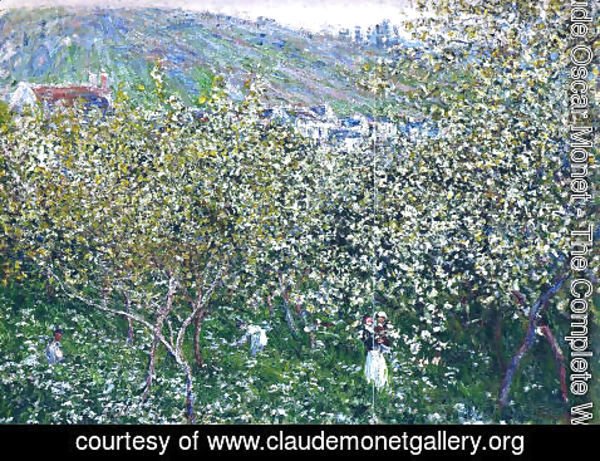 Claude Monet - Vetheuil  Flowering Plum Trees
