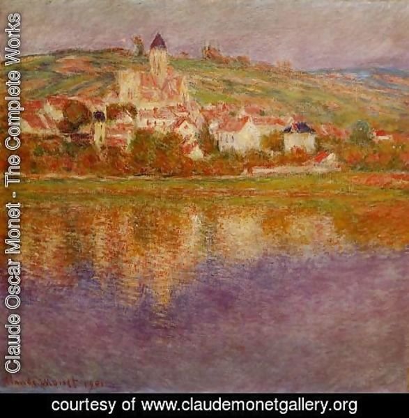 Claude Monet - Vetheuil  Pink Effect