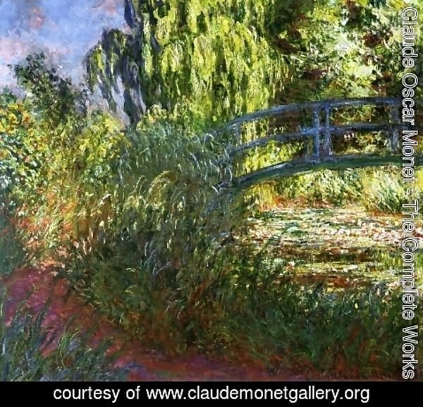 Claude Monet - Waterlily Pond And Path By The Water