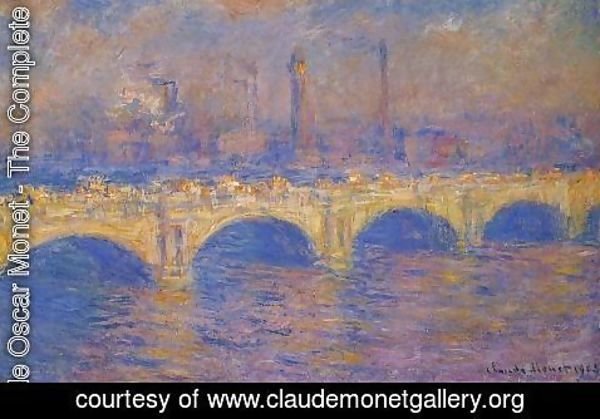 Claude Monet - Waterloo Bridge  Sunlight Effect3