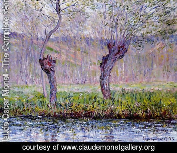 Claude Monet - Willows In Springtime