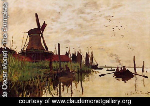 Claude Monet - Windmill At Zaandam