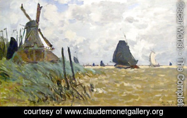 Claude Monet - Windmill Near Zaandam