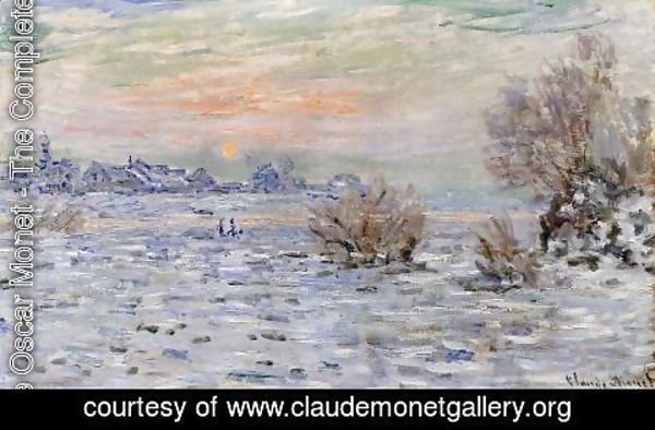 Claude Monet - Winter On The Seine  Lavacourt