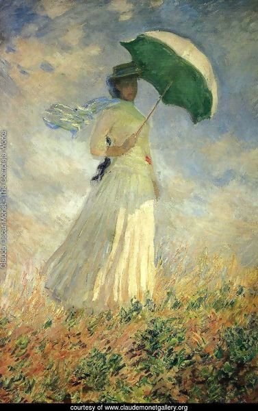 The Walk, Woman with a Parasol by Claude Monet Tote Bag by Palazzo