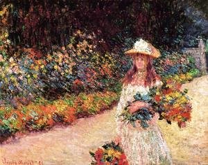 Claude Monet - Young Girl In The Garden At Giverny
