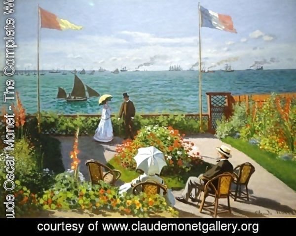 Claude Monet - Terrace at the Seaside, Sainte-Adresse