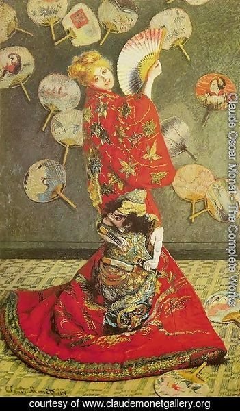 Claude Monet - Madame Monet in Japanese Costume (La Japonaise)
