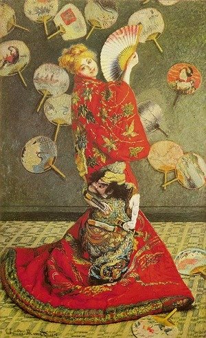 Claude Monet - Madame Monet in Japanese Costume (La Japonaise)
