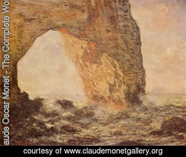 Claude Monet - Cliff at Etretat (La Manneporte)