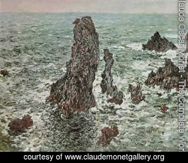 Claude Monet - Rocks at Belle-Ile (The Needles of Port-Coton)